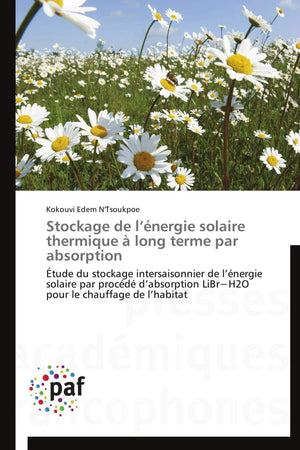 Stockage de lnergie solaire thermique  long terme par absorption: tude du stockage intersaisonnier de lnergie solaire par ,Used