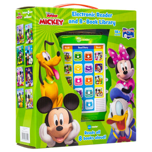 Disney Mickey Mouse  Me Reader Electronic Reader and 8 Sound Book Library  PI Kids,Used