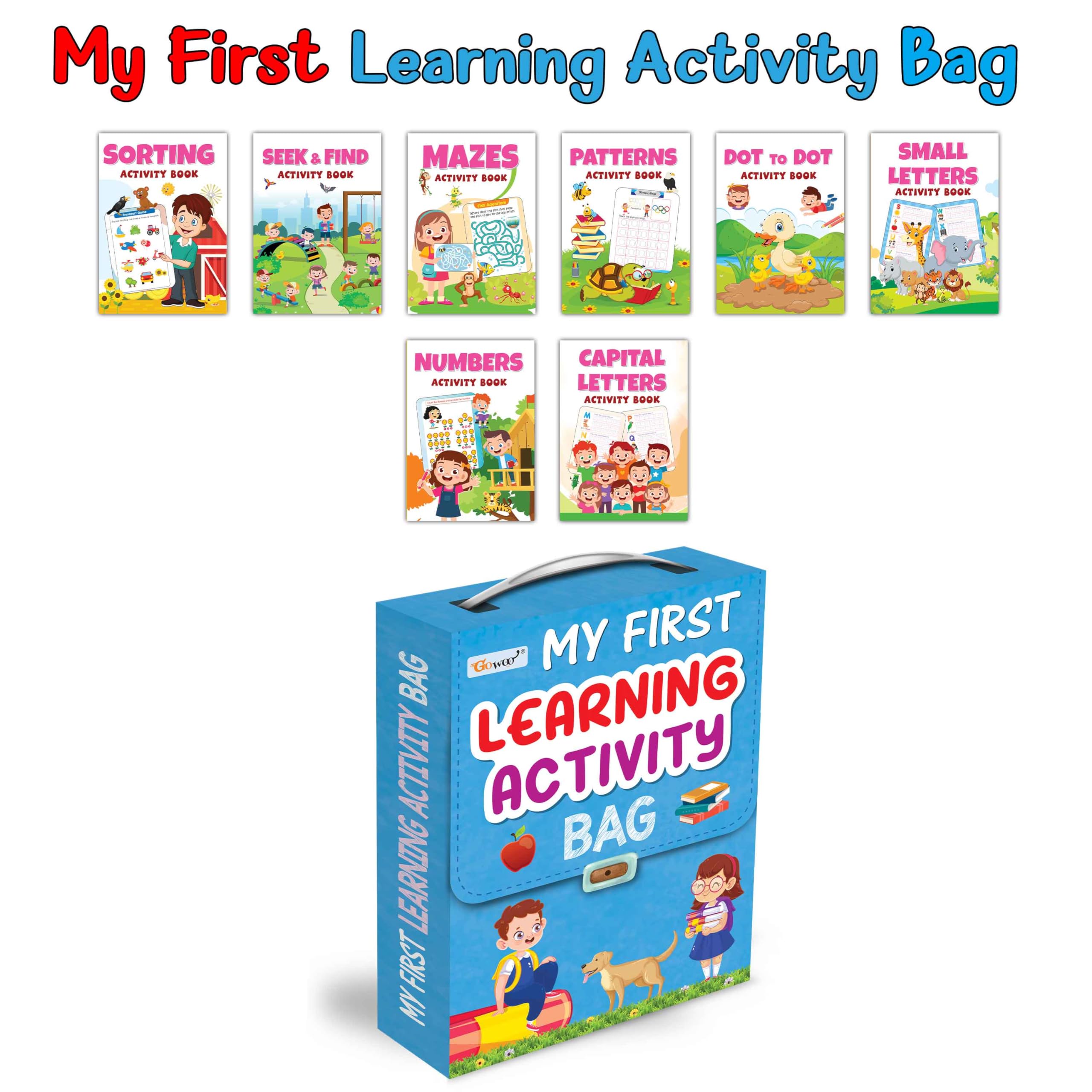 My First Complete Learning Library : Activity Books For Children, Toddler Activity Book Set, Early Learning Book Set Of 8 Activity Books
