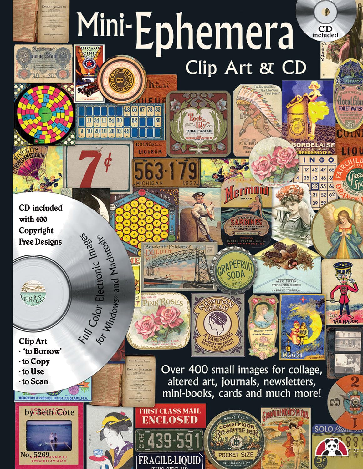 MiniEphemera Clip Art & CD: Over 400 Small Images for Collage, Altered Art, Journals, Newsletters, Mini Boos, Cards and Much Mo,Used