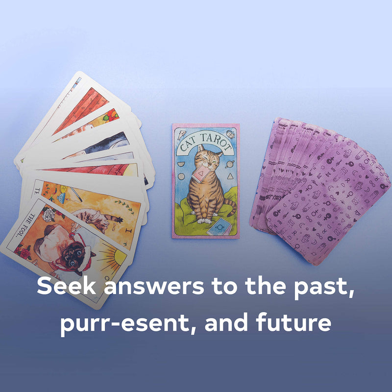 Cat Tarot: 78 Cards & Guidebook (),Used