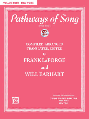 Pathways of Song, Vol 4: Low Voice, Book & CD (Pathways of Song Series, Vol 4),Used