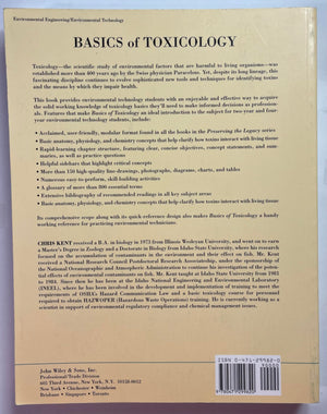 Basics of Toxicology: Preserving the Legacy,Used