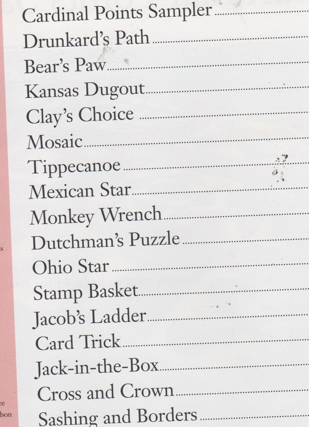 Cardinal Points Sampler (Quilts made easy),Used