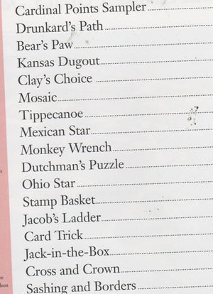Cardinal Points Sampler (Quilts made easy),Used