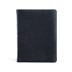 CSB Pastors Bible, VersebyVerse Edition, Holman Handcrafted Collection, Black Premium Goatskin, Black Letter, Pastoral Helps
