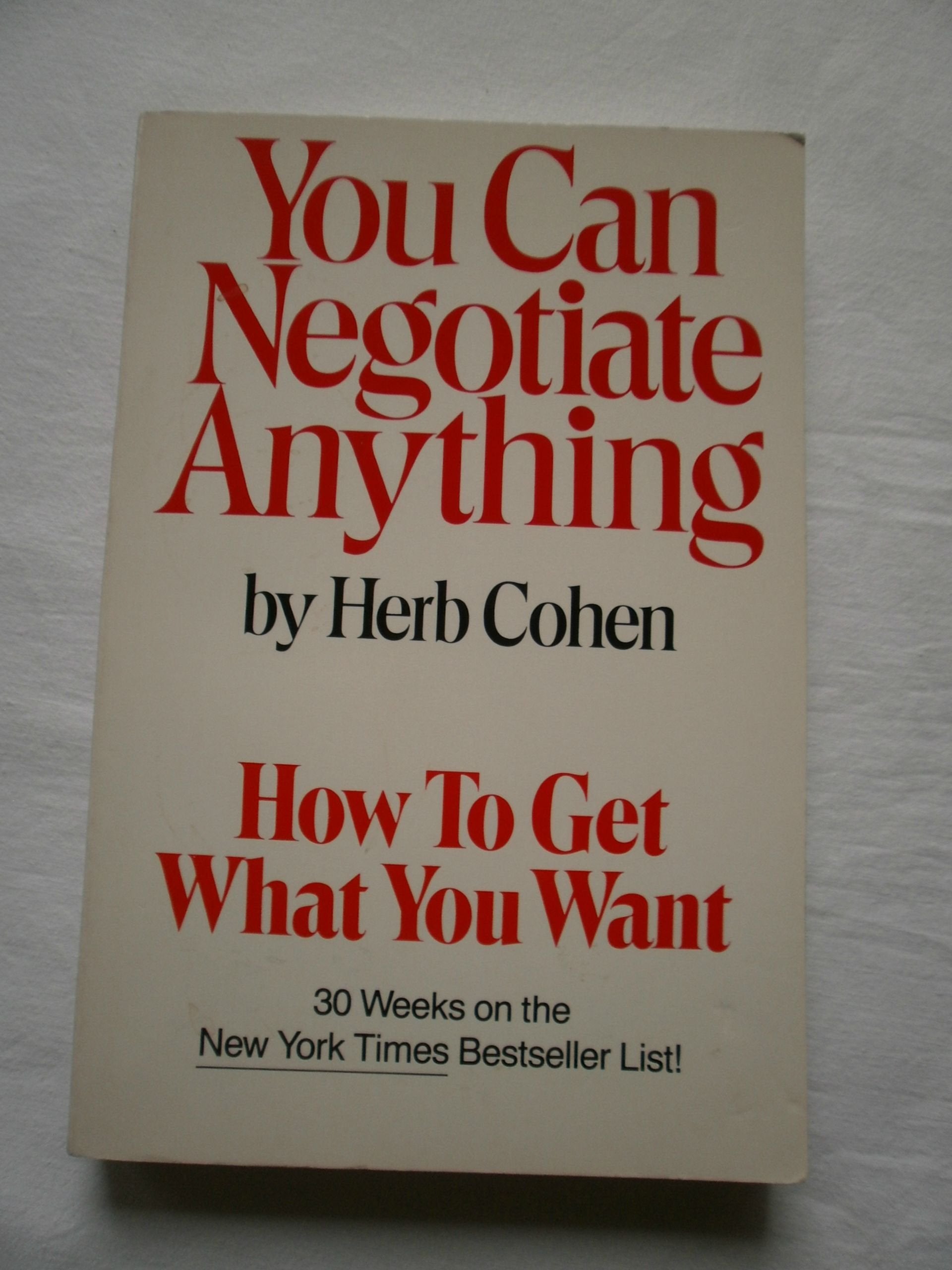 You Can Negotiate Anything,Used