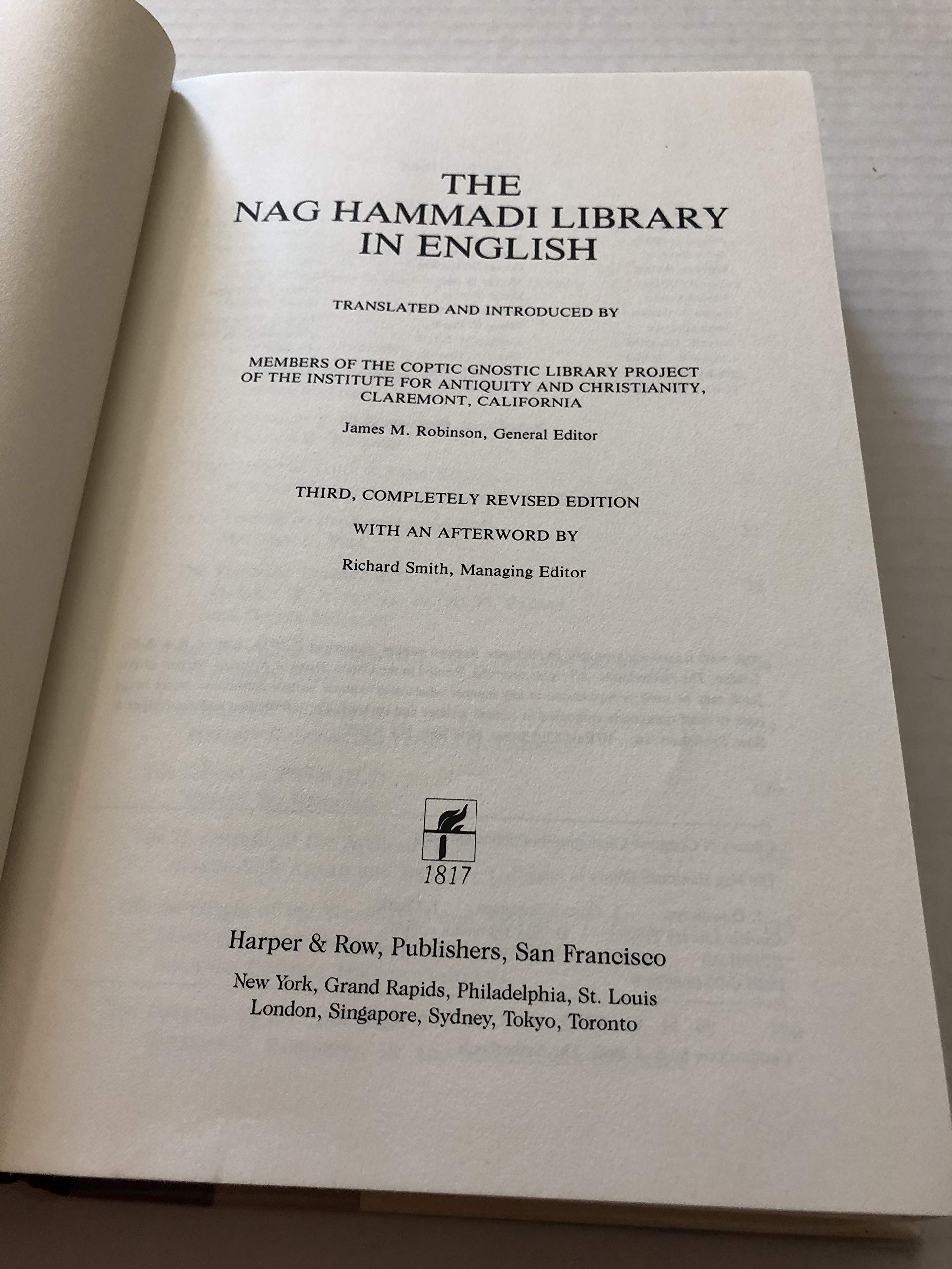 The Nag Hammadi Library in English by HarperCollins Canada - Essential Texts for Scholars and Enthusiasts