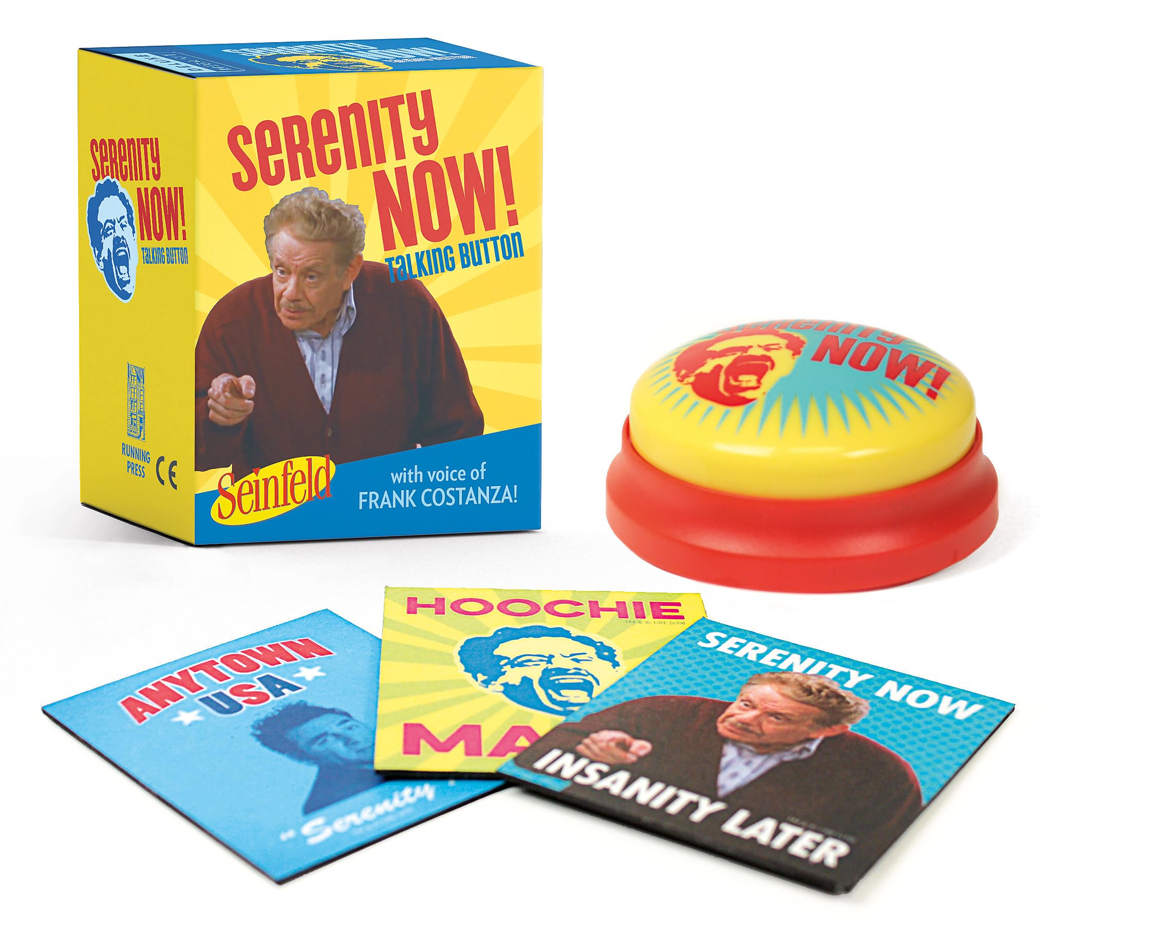 Seinfeld: Serenity Now! Talking Button: Featuring the voice of Frank Costanza! (RP Minis),Used