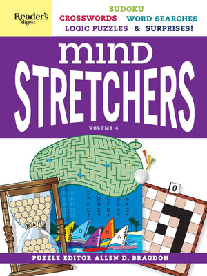Reader's Digest Mind Stretchers Puzzle Book Vol. 4: Number Puzzles, Crosswords, Word Searches, Logic Puzzles and Surprises (4),Used