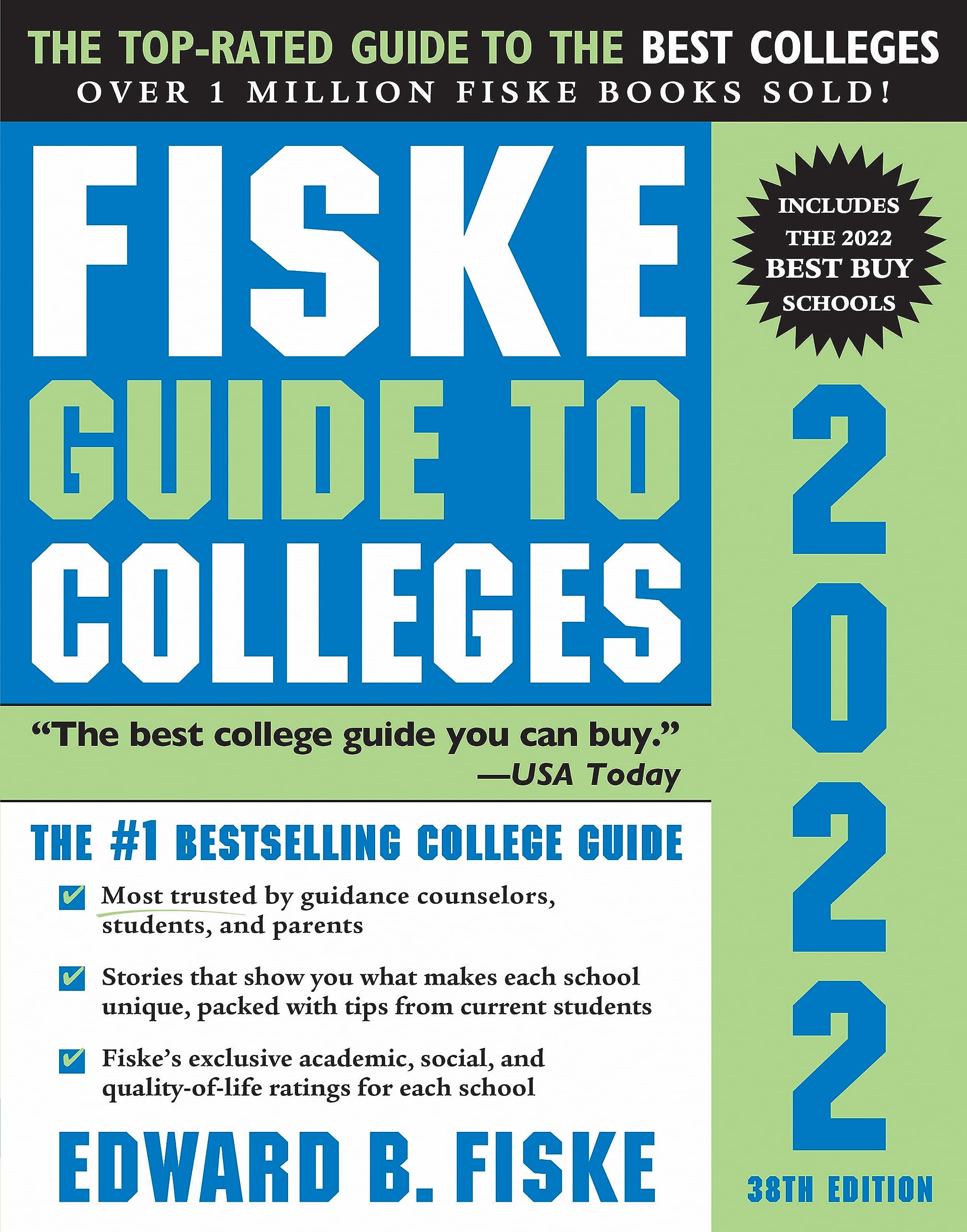 Fiske Guide to Colleges 2022: (The #1 Bestselling College Guide),Used