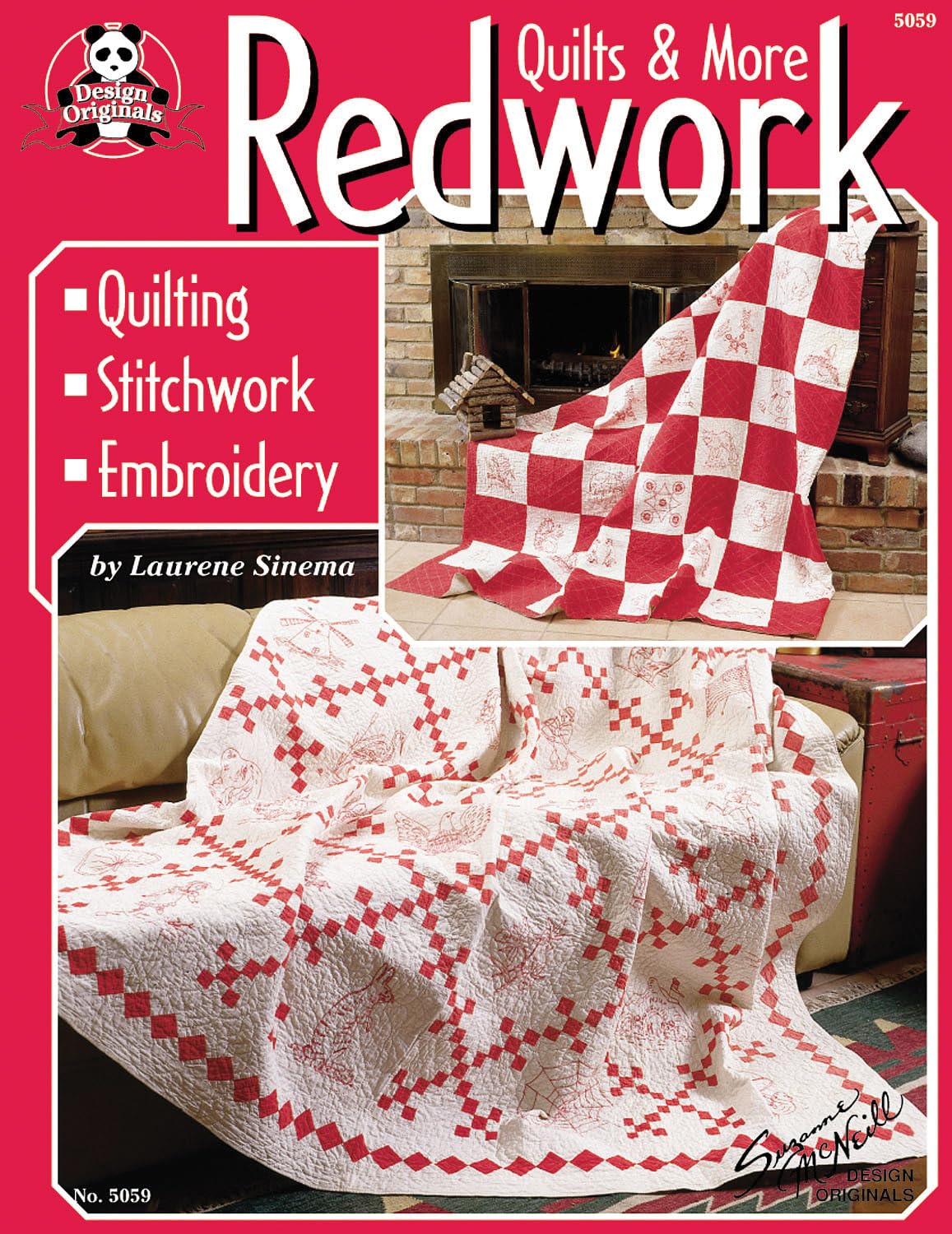 Redwork Quilts & More: Quilting, Stitchwork, Embroidery (Design Originals) 174 Patterns & Designs for Handwork, 6 Vintage Quilts,Used