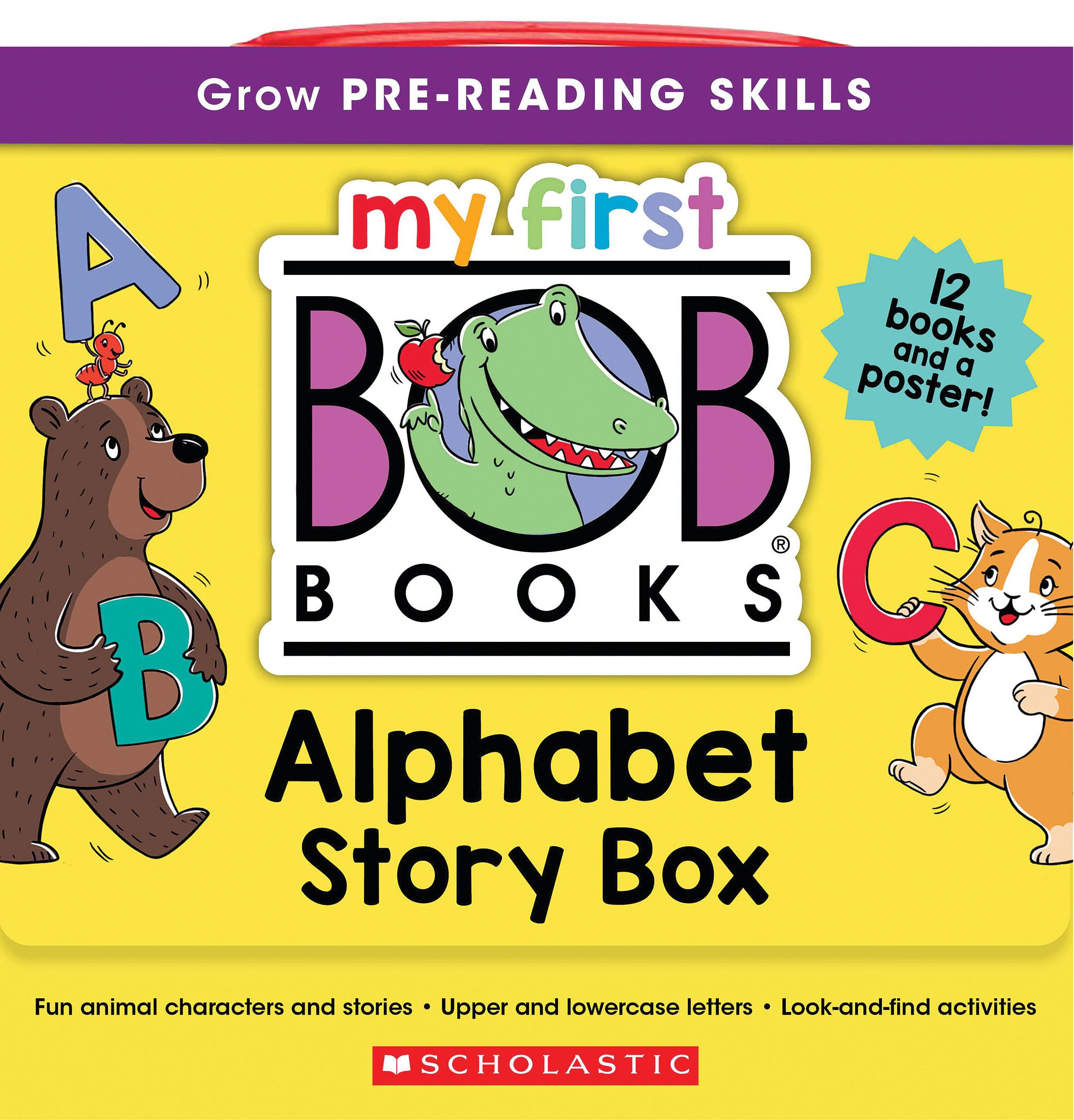 My First Bob Books  Alphabet Story Box | Phonics, Letter Sounds, Ages 3 And Up, PreK | (Reading Readiness)