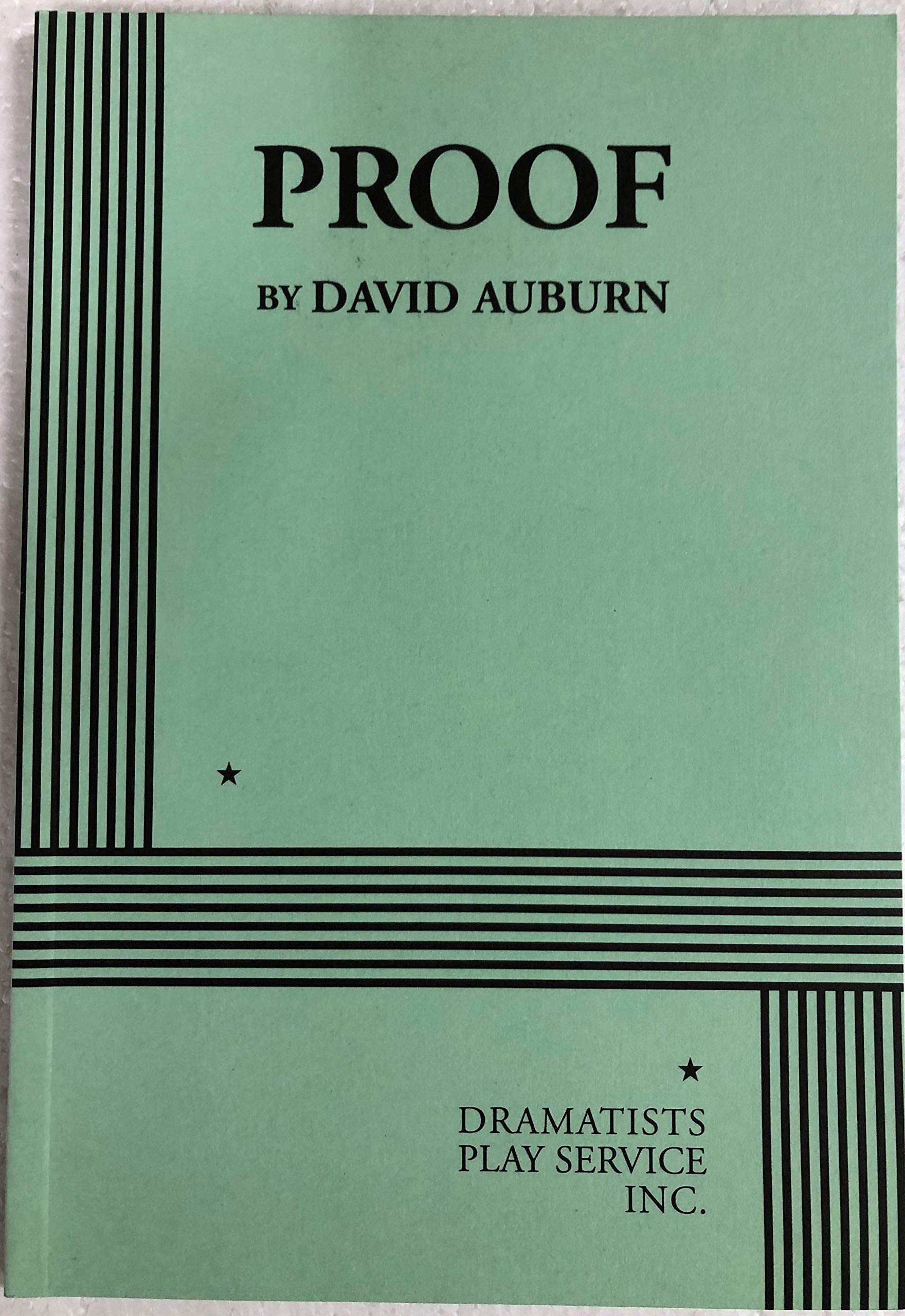 Proof (Acting Edition For Theater Productions),Used