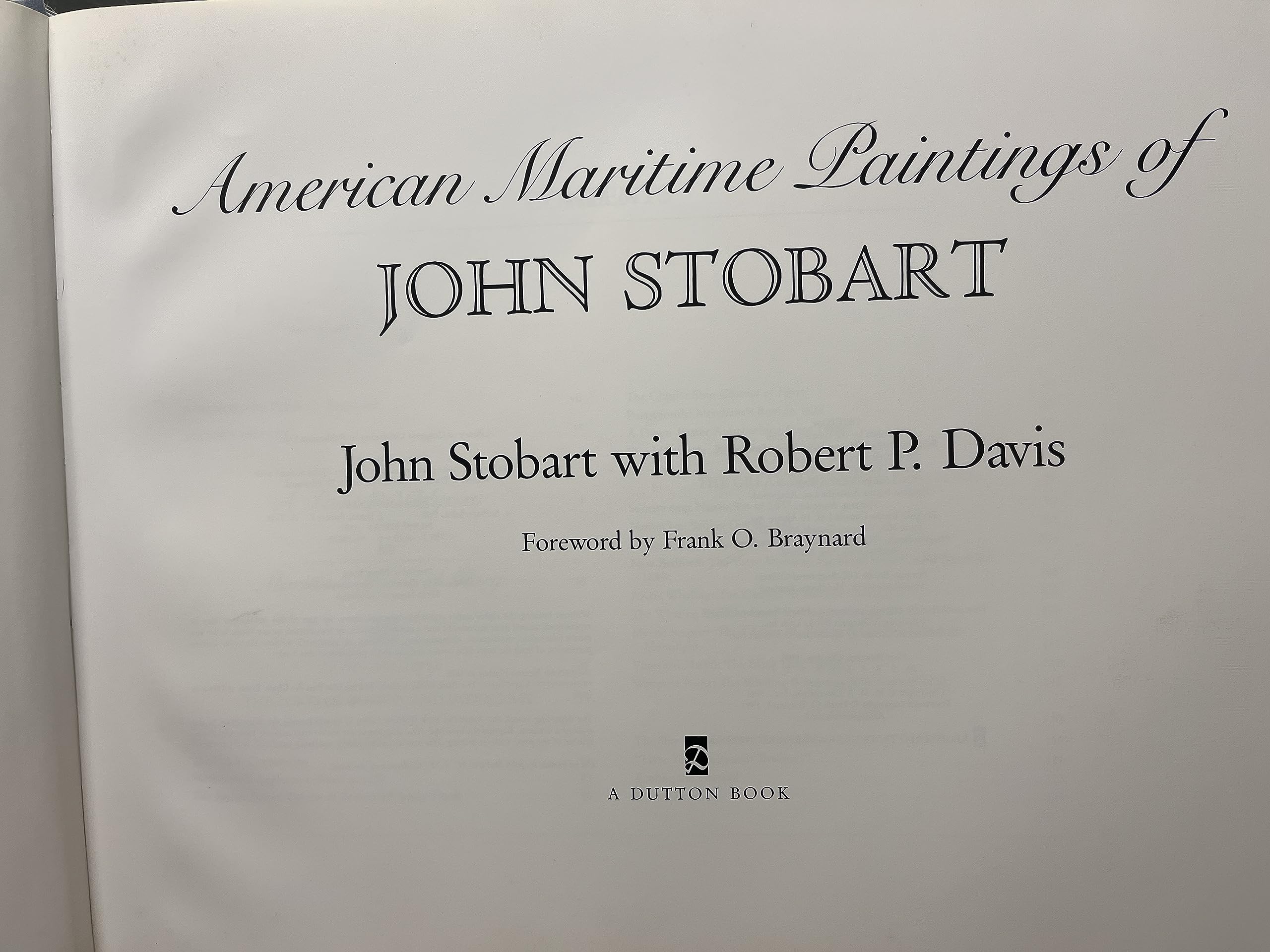 American Maritime Paintings of John Stobart,Used