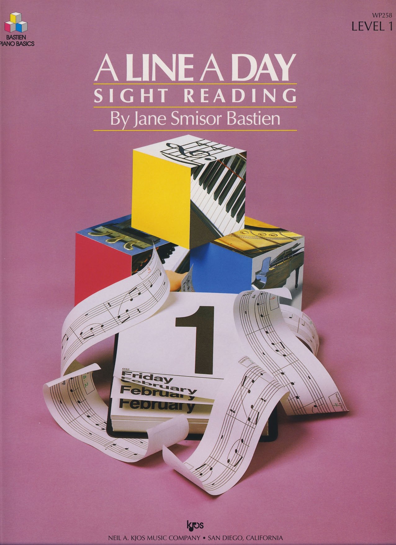 WP258  A Line a Day Sight Reading  Level 1,Used