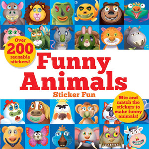 Funny Animals Sticker Fun: Mix And Match The Stickers To Make Funny Animals (Dover Sticker Books),New