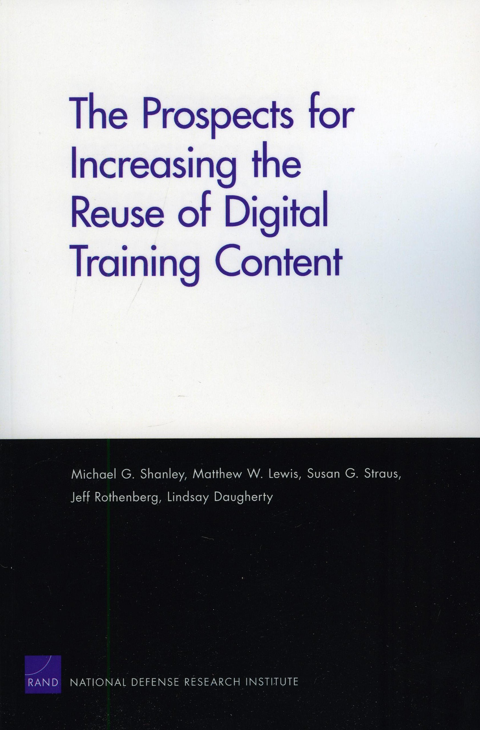 The Prospects for Increasing the Reuse of Digital Training Content,Used