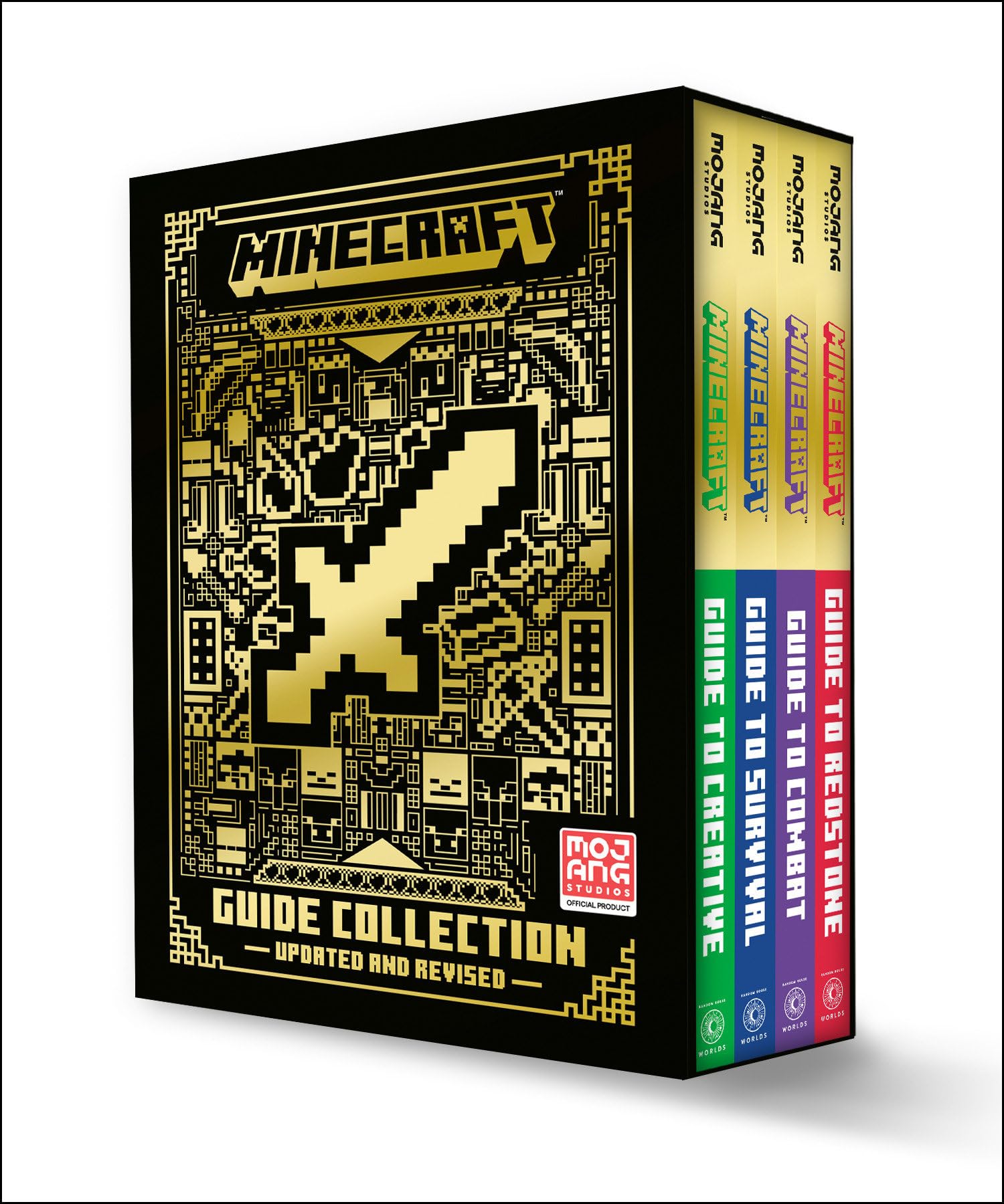 Minecraft: Guide Collection 4Book Boxed Set (Updated): Survival (Updated), Creative (Updated), Redstone (Updated), Combat,Used