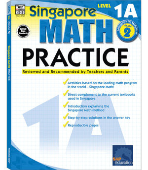 Singapore Math Practice WorkbookLevel 1A, Grade 2 Math Book, Adding and Subtracting, Ordinal Numbers, Number Bonds, Identifying,New