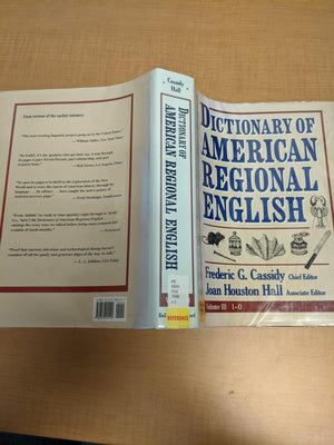 Dictionary Of American Regional English: Io (Iii) (Volume Iii),New