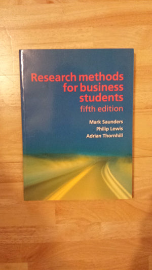Research Methods for Business Students,Used