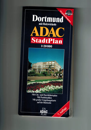 Dortmund ADAC Stadtplan 1:20 000: Mit City und Durchfahrtsplan, mit Rad und Wanderwegen, mit Postleitzahlen : mit grosser Umge,Used