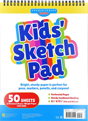 Kids' Sketch Pad (50 perforated sheets of high quality paper. Acidfree),Used
