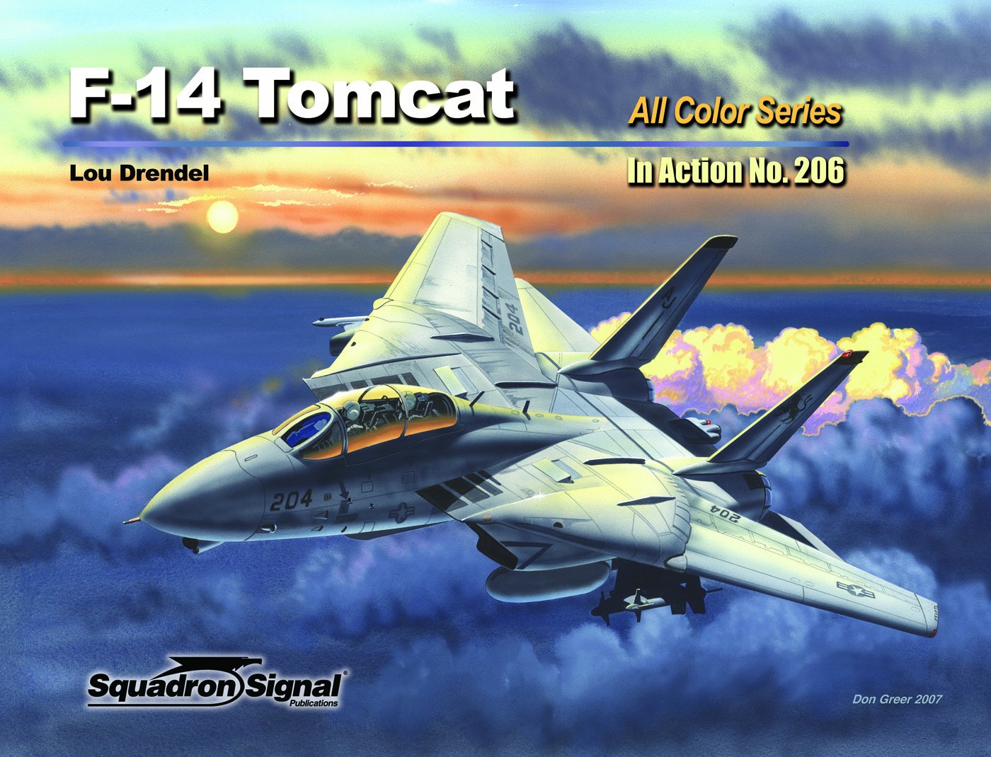 F14 Tomcat in action  Aircraft Color Series No. 206 by Lou Drendel (20070503),Used