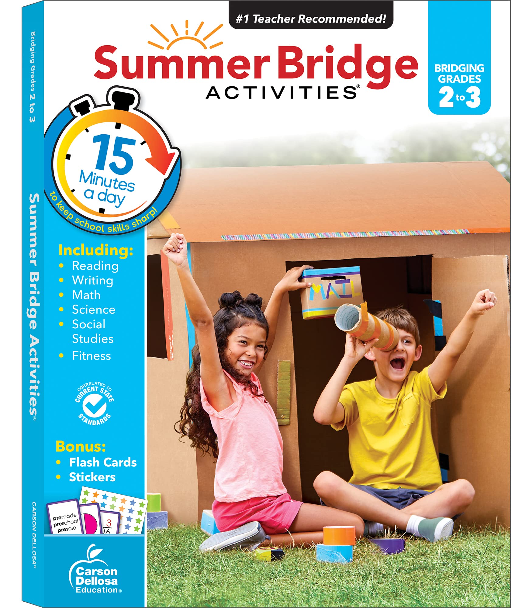 Summer Bridge Activities 2nd to 3rd Grade Workbooks, Activity Book With Math, Reading Comprehension, Science, Fitness, Social St