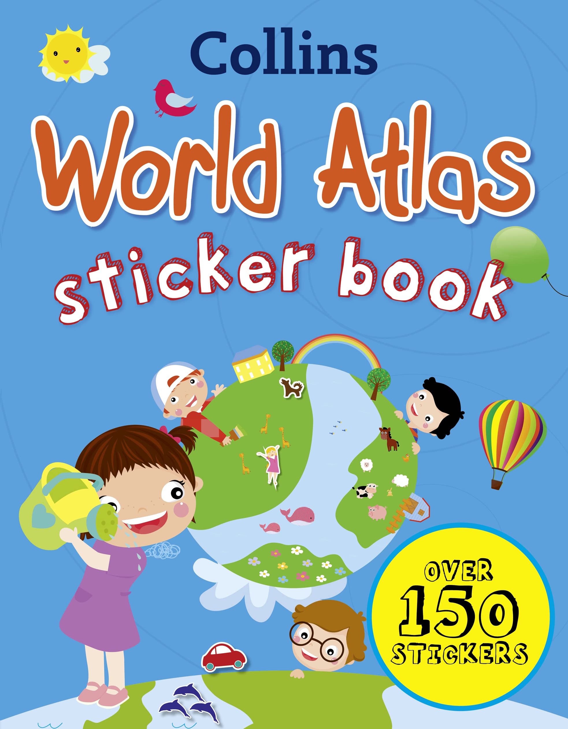 Collins World Atlas Sticker Book (Collins Sticker Books),Used