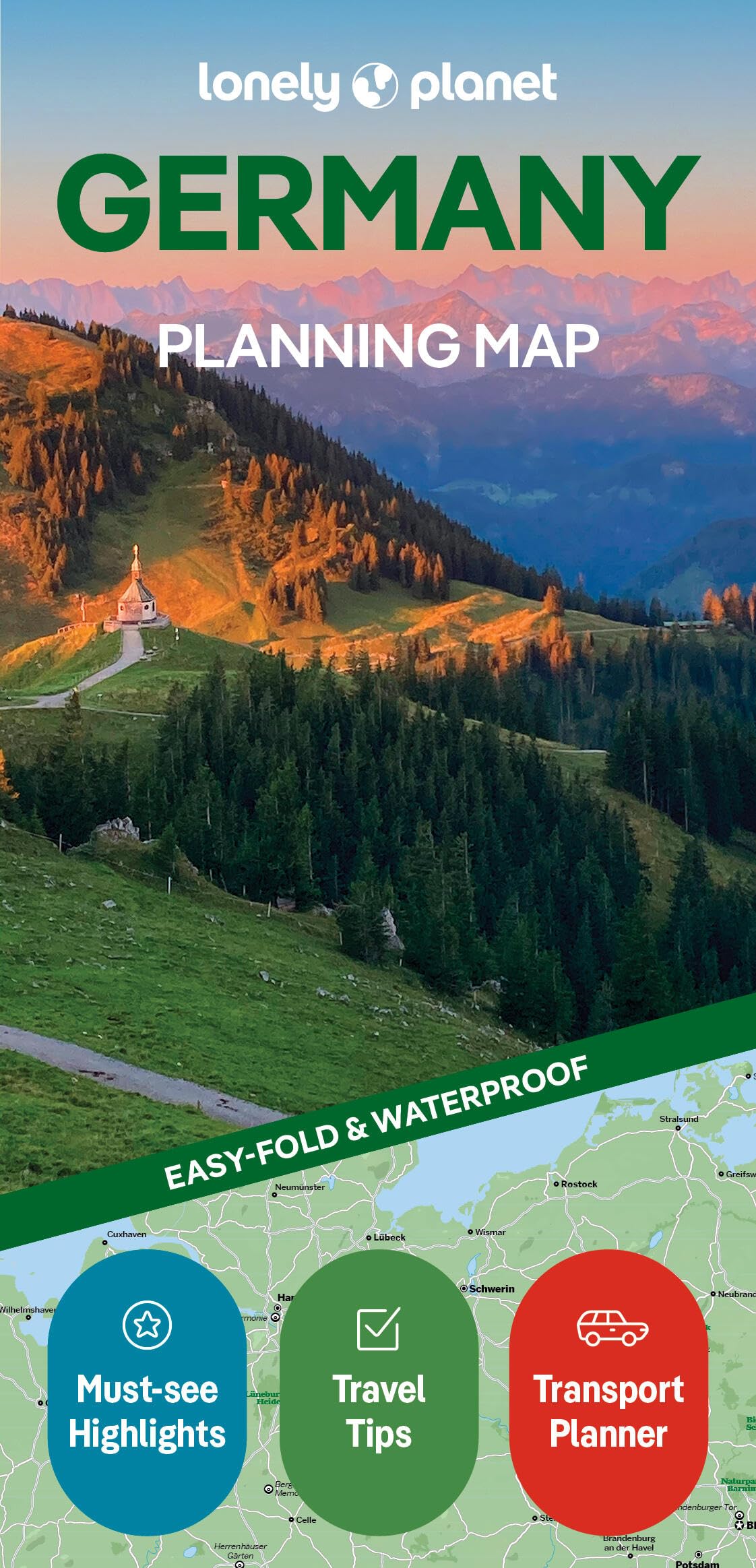 Lonely Planet Germany Planning Map