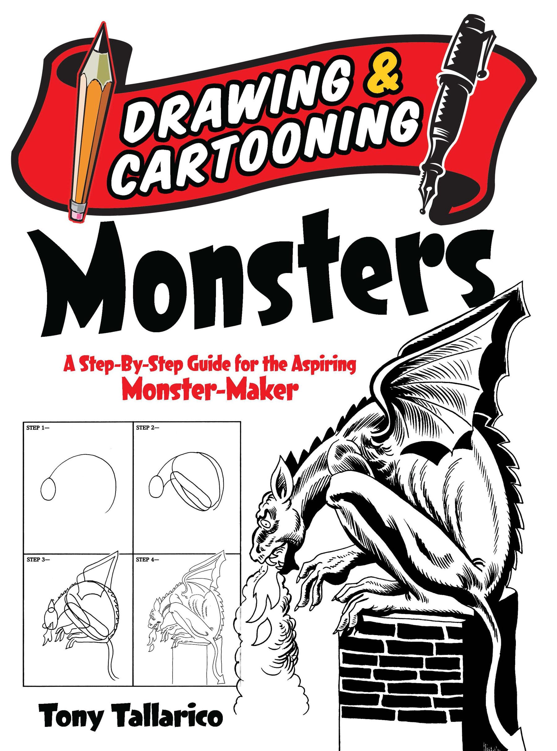 Drawing and Cartooning Monsters: A StepbyStep Guide for the Aspiring MonsterMaker (Dover How to Draw),Used