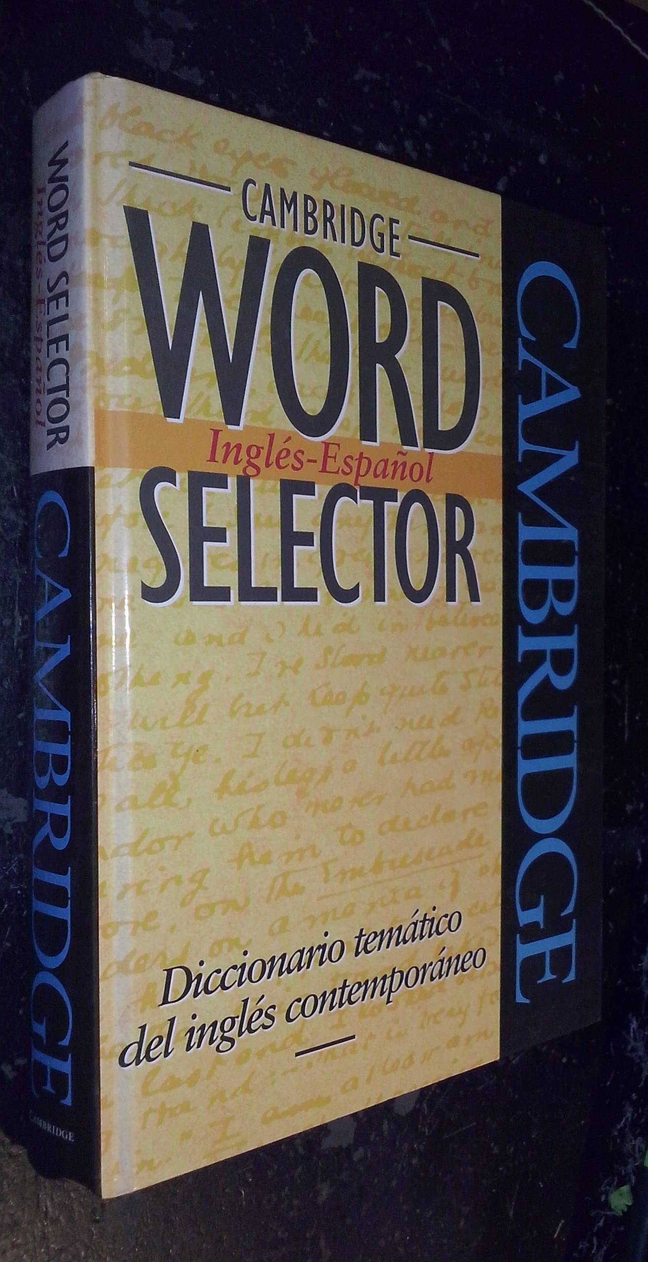 Cambridge Word Selector InglsEspaol: Diccionario temtico del ingls contemporaneo (English and Spanish Edition),Used