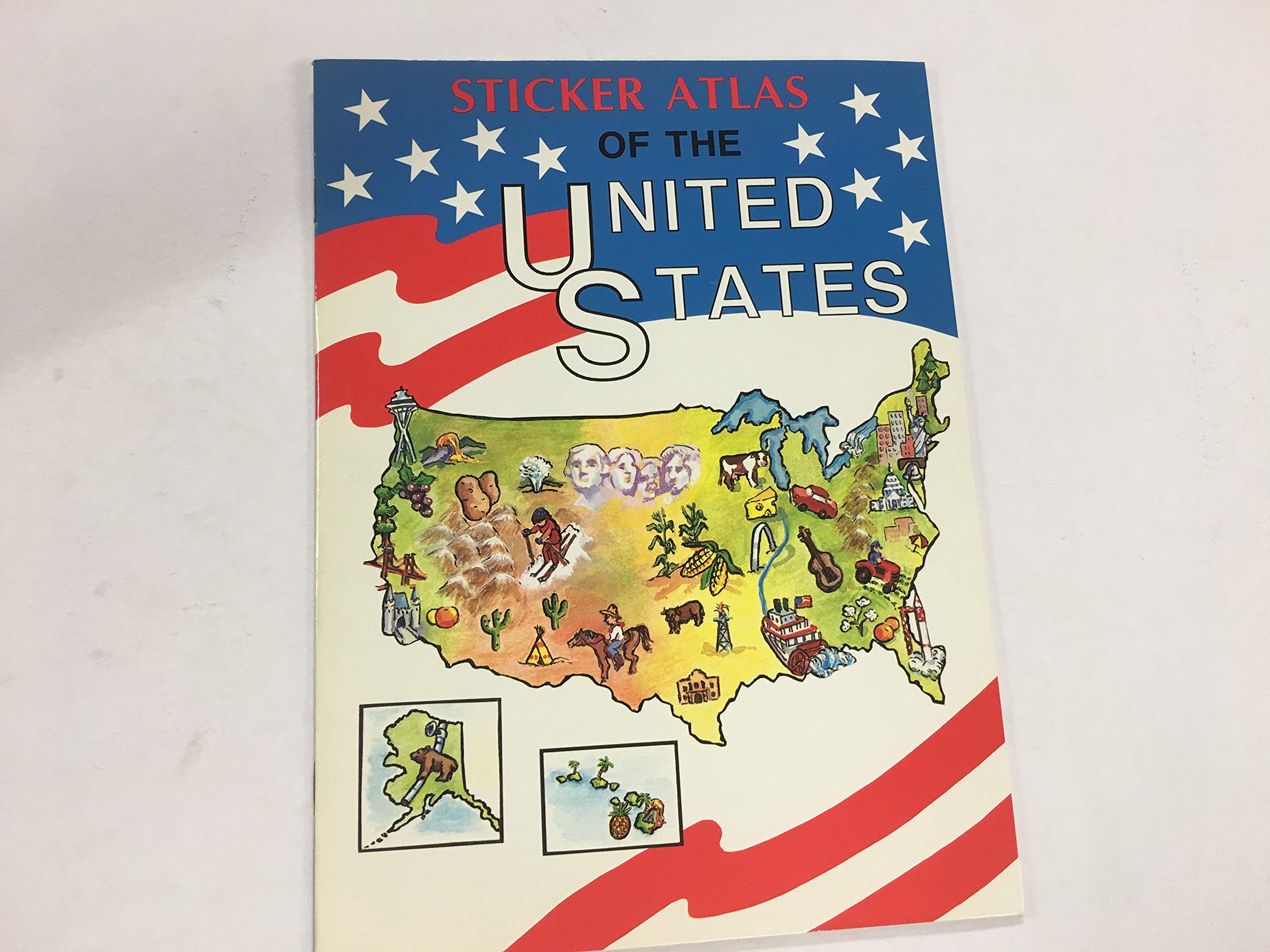 Sticker Atlas of the United States,Used