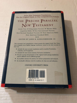 The Precise Parallel New Testament: Greek Text BL King James Version BL Rheims Bible BL New International Version BL New Revised,New