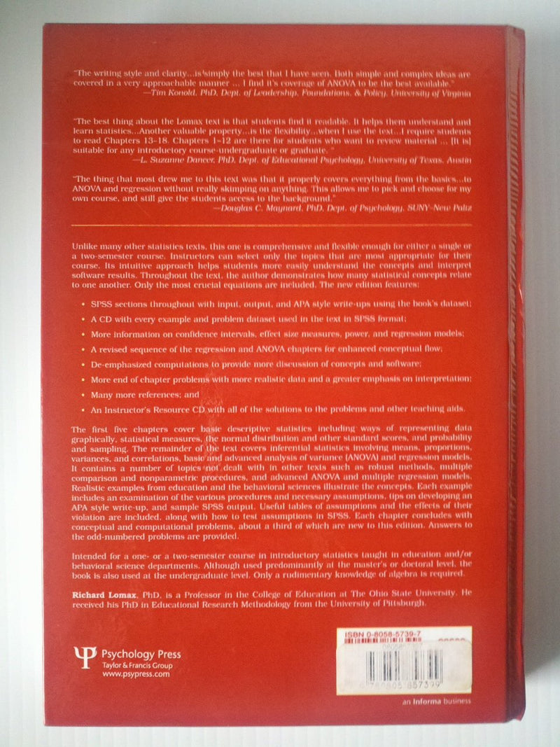 An Introduction to Statistical Concepts,New
