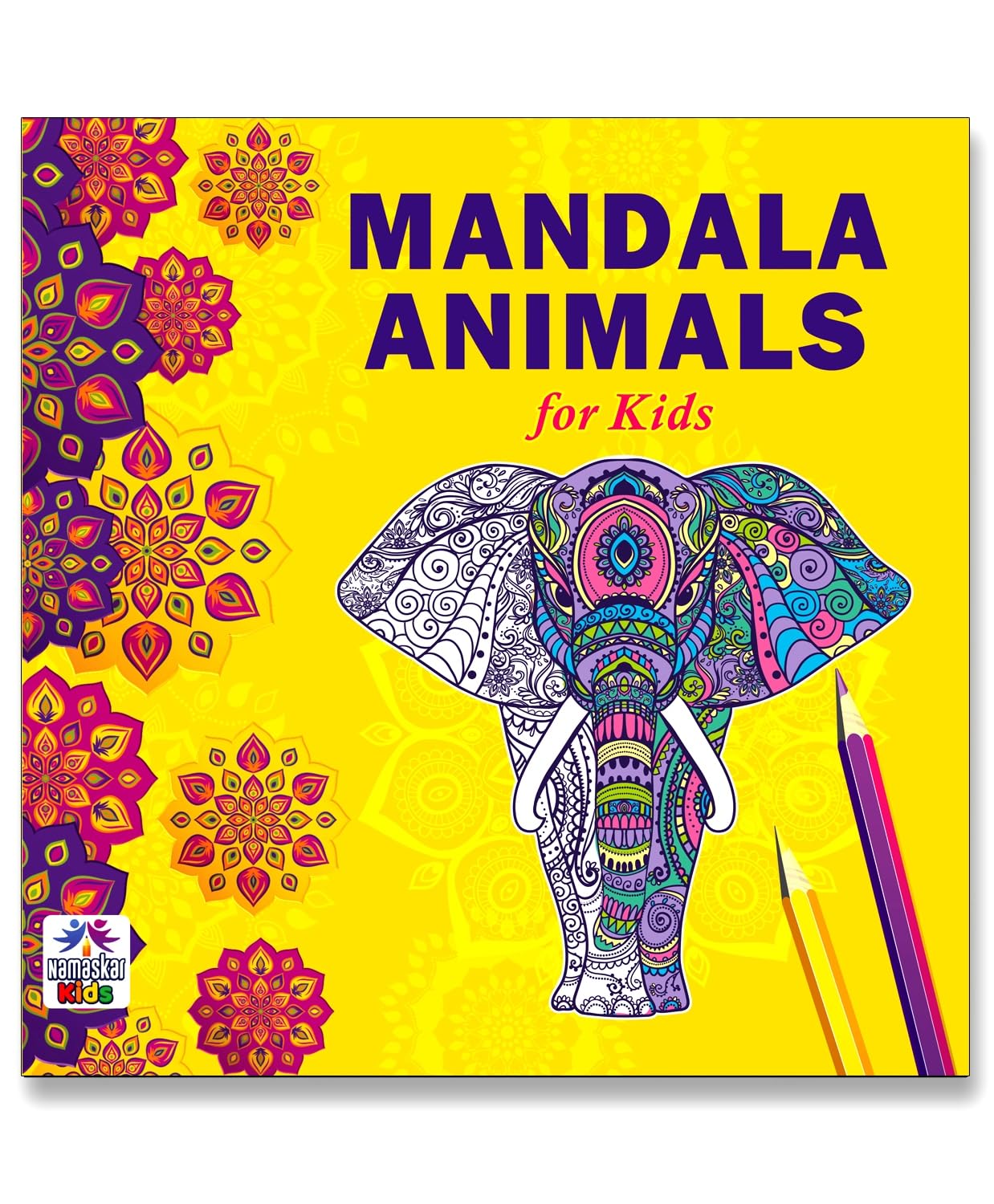 Mandala Art Animals Coloring Book For Kids | 30 Wildlife Jungle Animal Mandala Designs To Enhance Art Coloring, Drawing & Focus | High Quality Premium Paper | Perfect Gift For Children & Teens