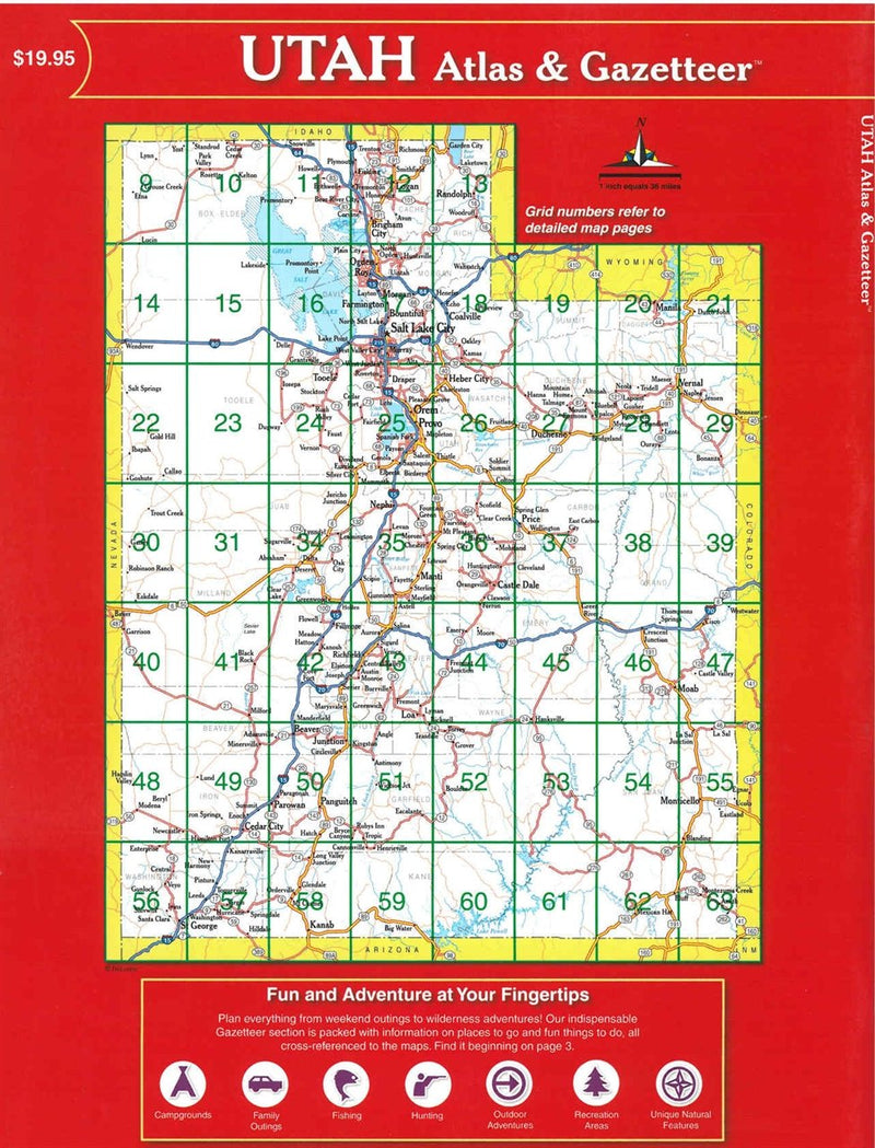 Utah Atlas & Gazetteer (6Th Edition),Used