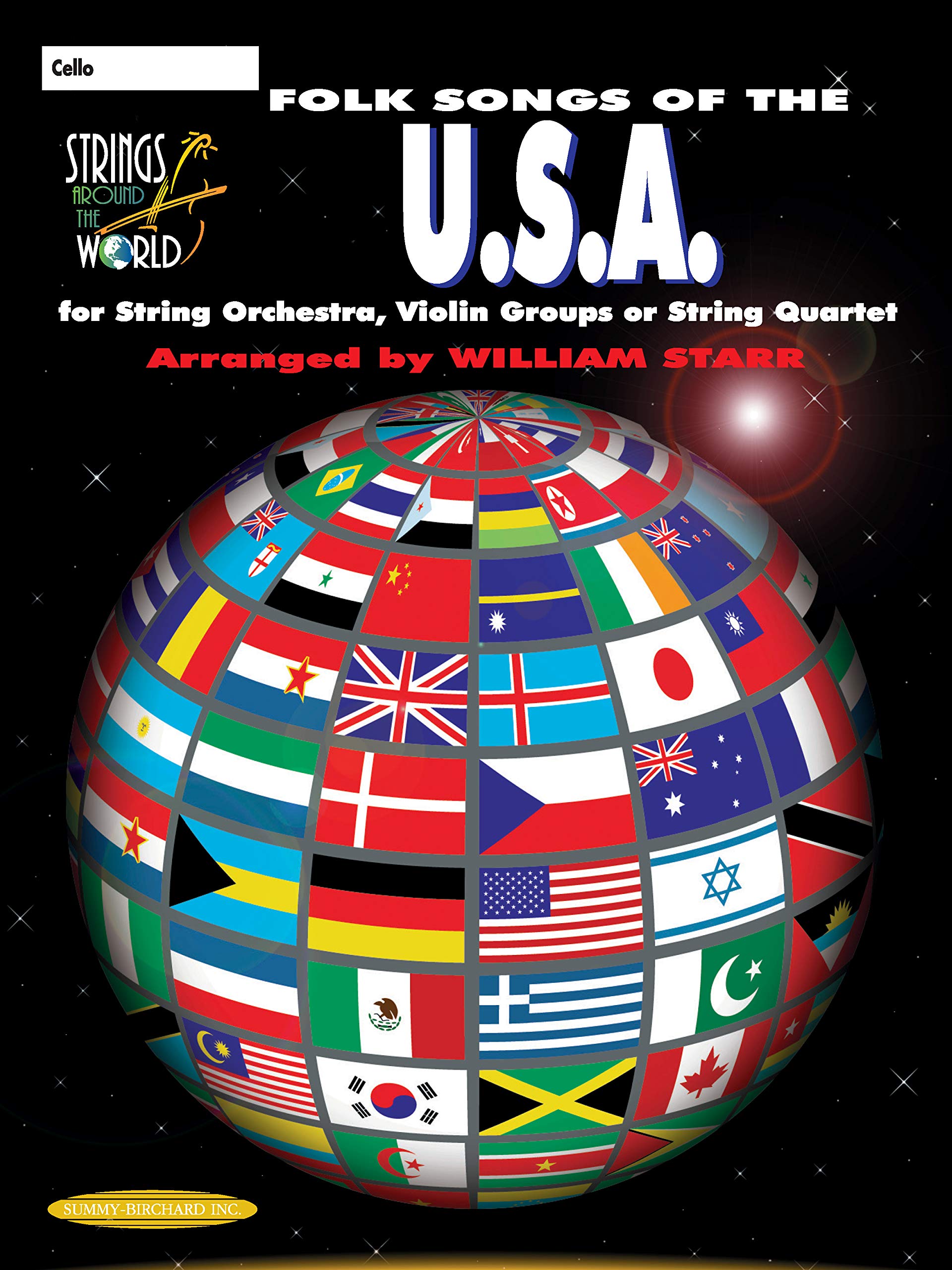 Strings Around The World  Folk Songs Of The U.S.A.: Cello,Used