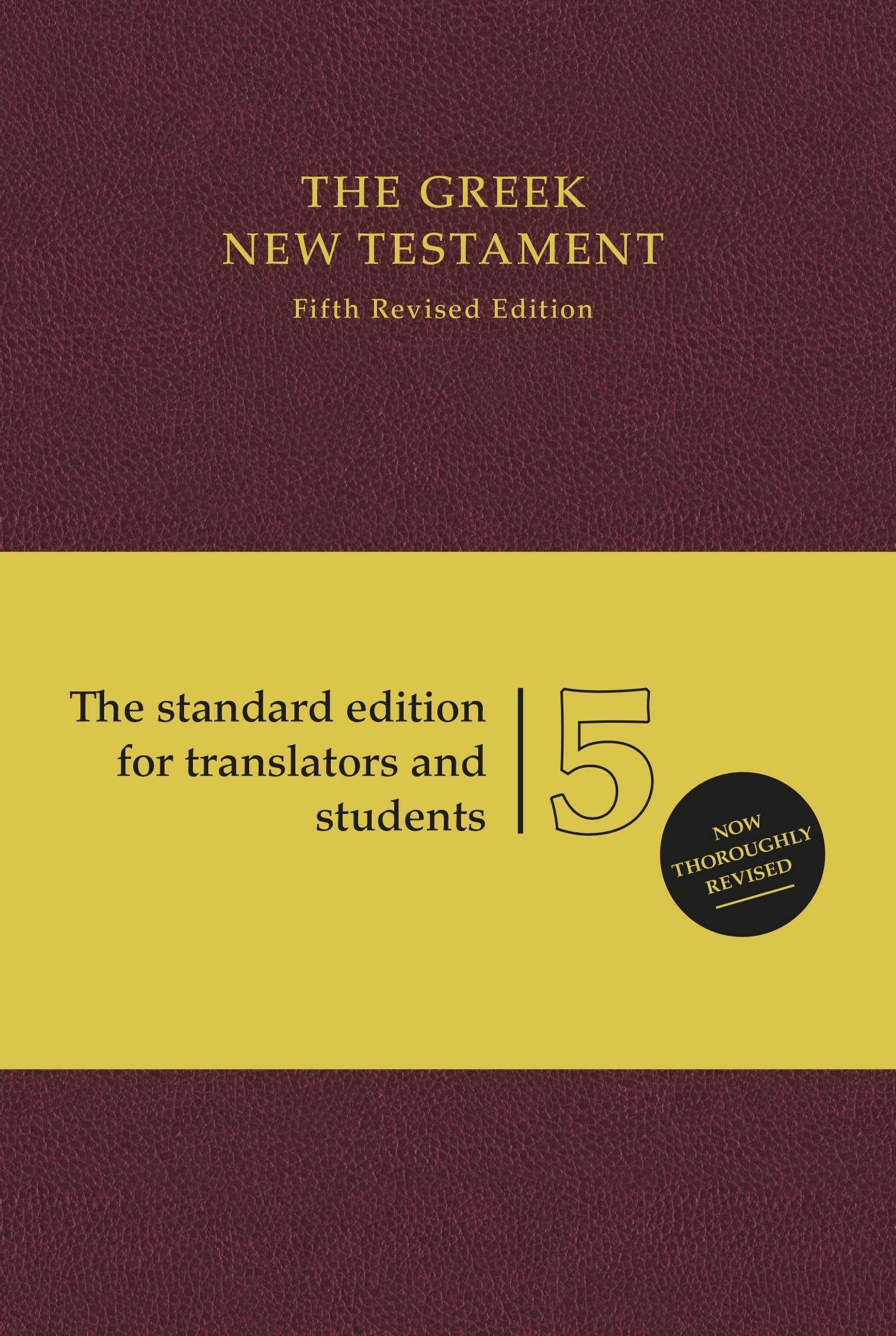 UBS5 Greek New Testament, Burgundy (Hardcover, Burgundy) (Ancient Greek Edition),Used