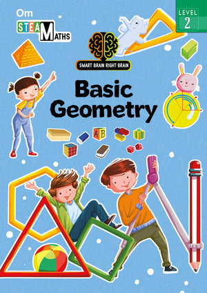 Basic Geometry: Level 2 For Kids Smart Brain Right Brain - Basic Geometric Concepts | Shape 3D Recognition | Tangible | Visual Learning