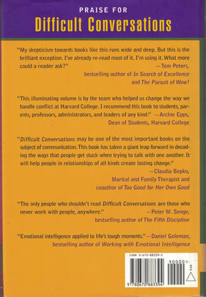 Difficult Conversations: How to Discuss What Matters Most,New