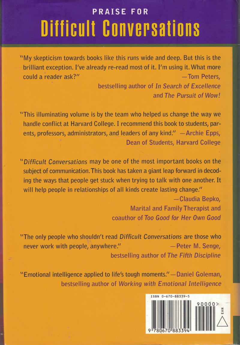 Difficult Conversations: How to Discuss What Matters Most,New