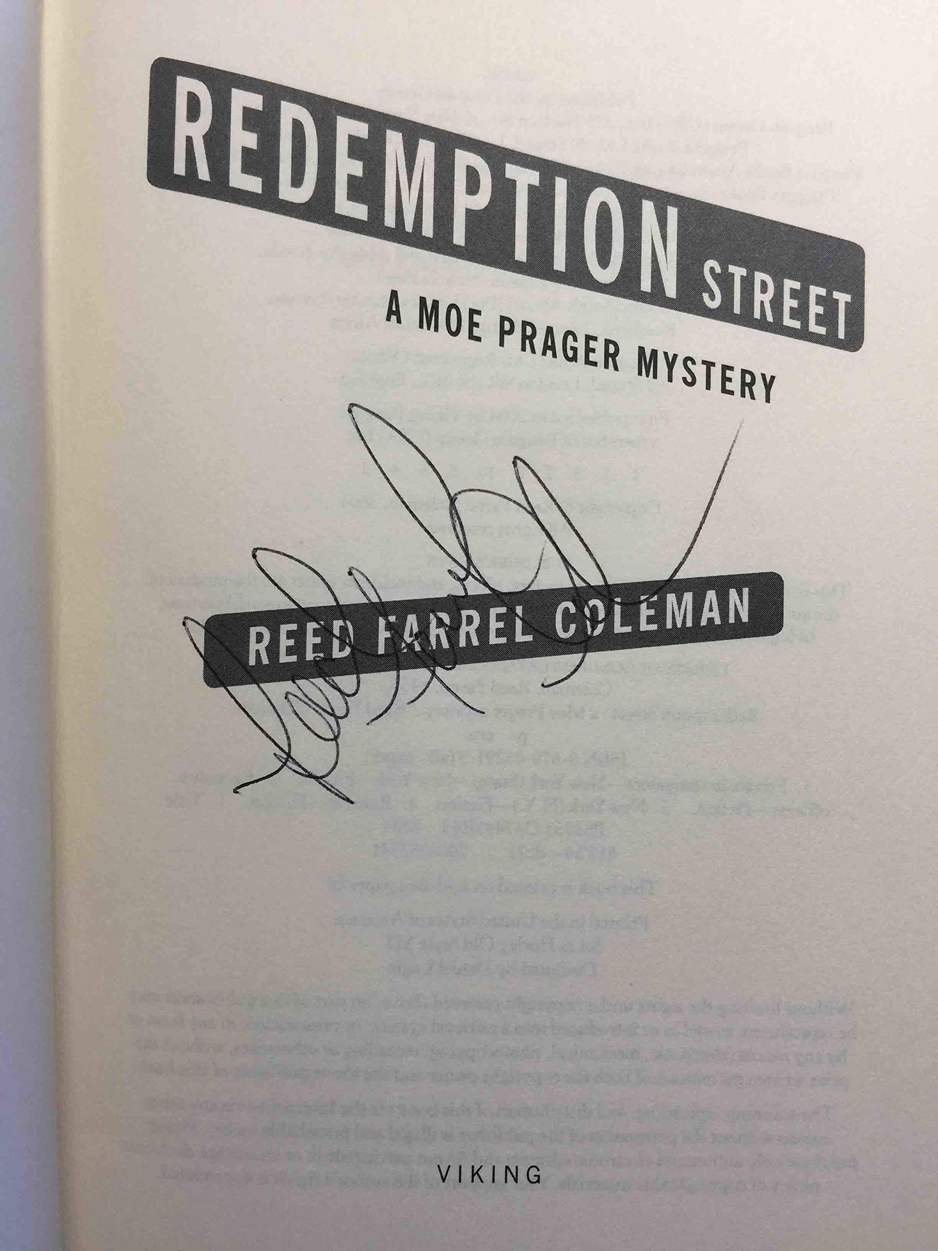 Redemption Street: A Moe Prager Mystery,Used