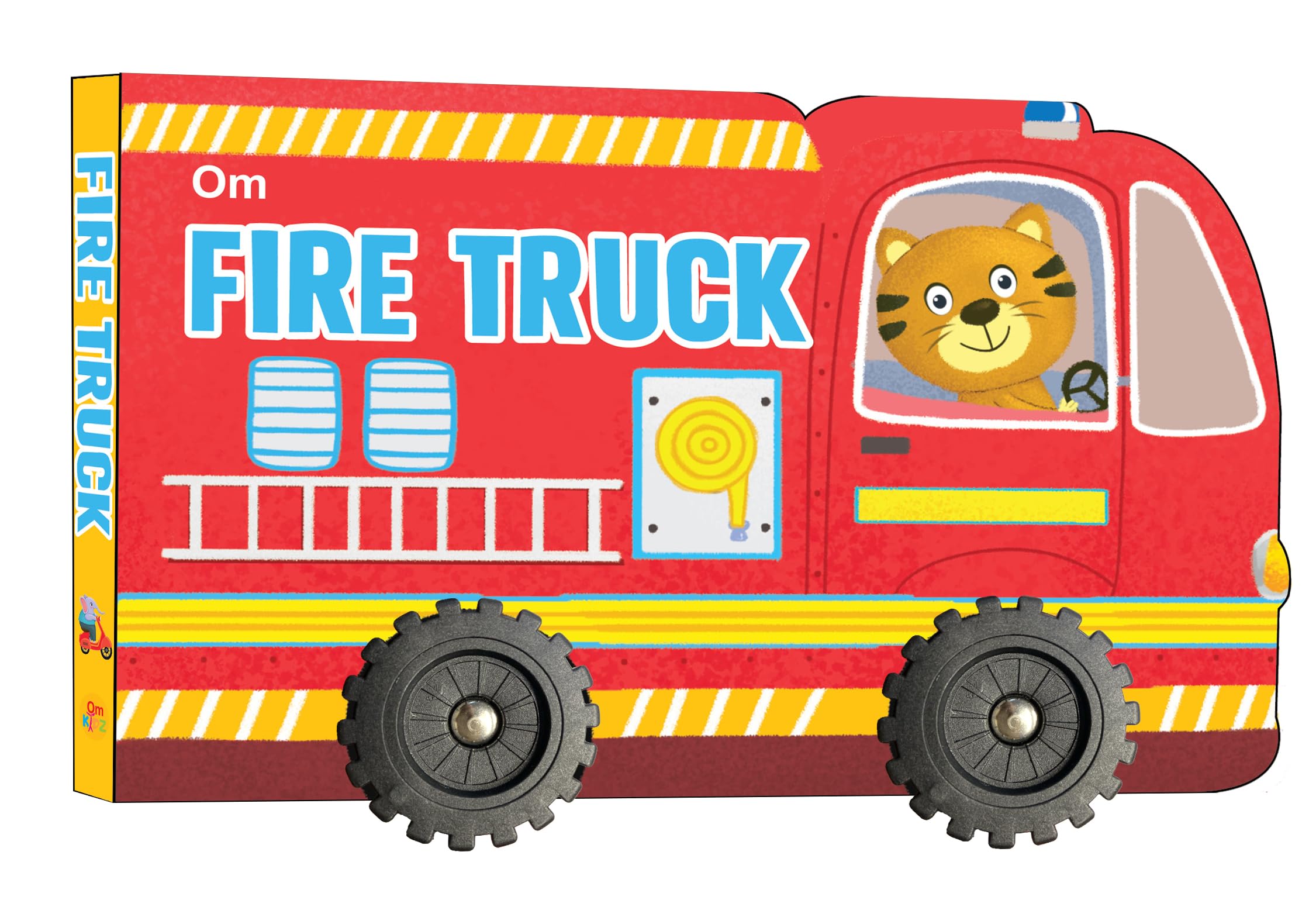 Cutout Board Book : Fire Truck - Small Wheel For ChildrenS Activity | Picture | Cute Rhymes | Wonderful Gift For Kids; 1+ Ages