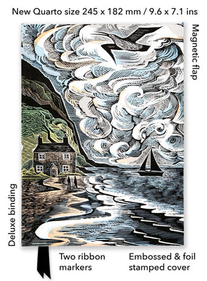 Angela Harding: Curlew Cry (Foiled Quarto Journal) (Flame Tree Quarto Notebook)