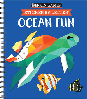 Brain Games  Sticker By Letter: Ocean Fun (Sticker Puzzles  Kids Activity Book)