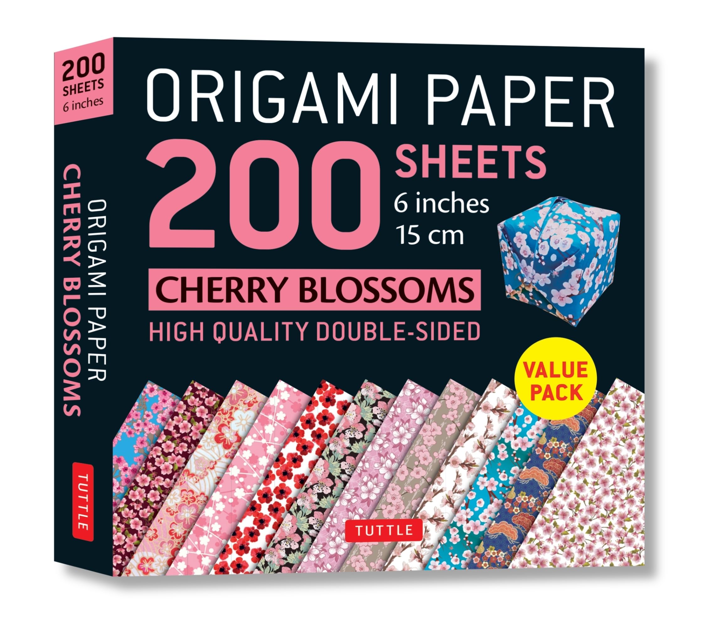 Origami Paper 200 sheets Cherry Blossoms 6' (15 cm),New