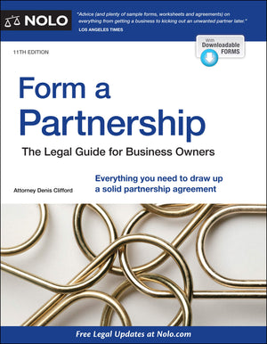 Form a Partnership: The Legal Guide for Business Owners,Used